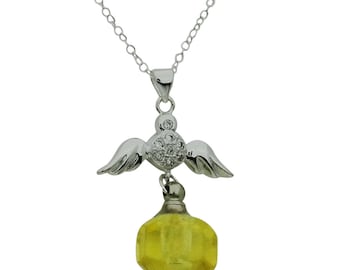 Angel Wing Cremation Urn Necklace Cremation Jewelry Pet Urn Memorial Keepsake Ash Holder Pendant Includes Funnel