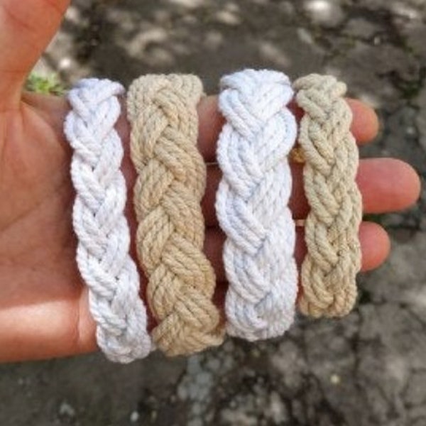 Surfer rope bracelet, Sailing string bracelet, Segeltau armband, Bestfriend bracelet, Turks Head Knot, String wristband, Sailor Bracelet