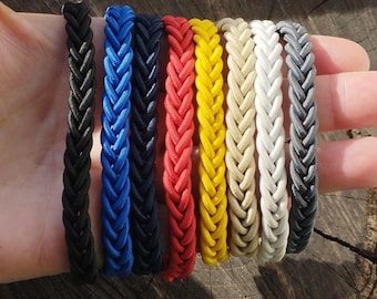 Surfer Thin Elastic Herringbone Bracelet, Nautical Sailor Bracelet