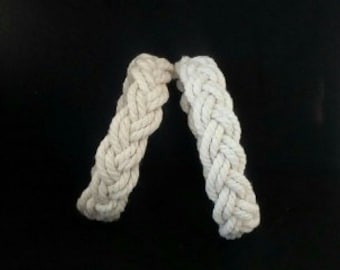 Bracciale nodo nautico avorio bianco Bracciale marinaio Bracciale surfista Bracciale amicizia corda Bracciale mare estate spiaggia Bracciale testa di turchi Nodo