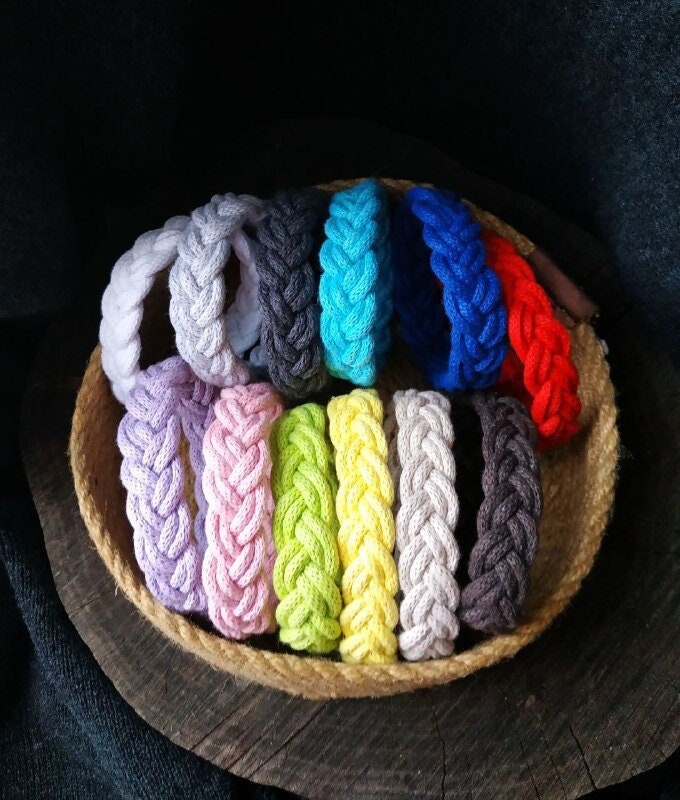 Nautisches geflochtenes Schnur Armband, Sailor Knoten Armband, Sommer Nautisches Armband, Türken Kopf Knoten, Baumwoll Strand Meer Armband, Surfer Armband