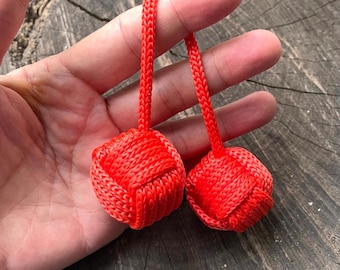 Silent Begleri Fidget Toy - Kid-Safe Monkey Fist Skill Toy - Eco-Friendly Cork Begleri for Office, School & ADHD