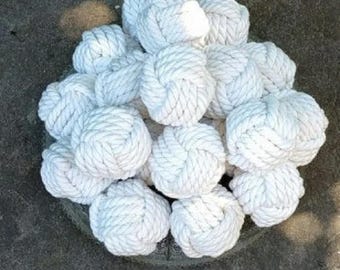 3.5" wide Set of 8 Nautical Monkey Fist Knots