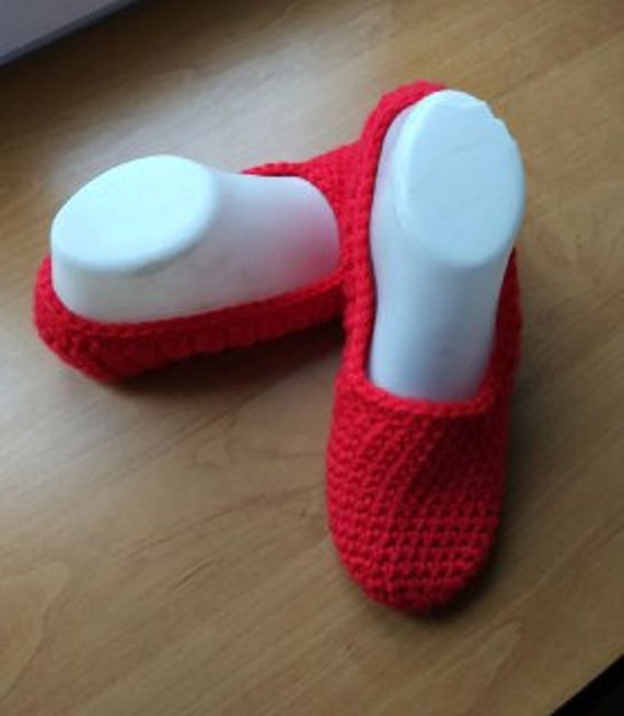 red bedroom slippers