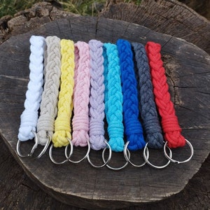 Llavero de pulsera trenzada, llavero de pulsera de coche, brazalete porta llaves Turks Head, pulsera de llavero de playa náutica, accesorios para barcos