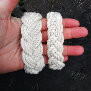 Ivoorkoordkoordarmband, strandzomerarmband dames- en herenarmband, Turks hoofdknoop, touwarmband, zeemansknooparmband, surfarmband