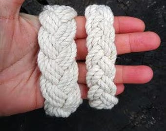 Elfenbein Schnur Armband, Strand Sommer Armband Frauen & Männer Armband, Türken Kopfknoten, Seil Armband, Sailor Knoten Armband,Surfer Armband