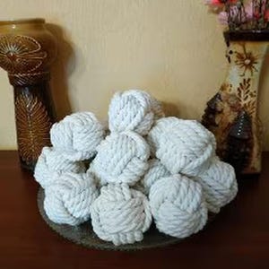 3,5 "breites Set von 6/10/12/15/20/24 Nautische Affenfaust Knoten Tisch Kartenhalter Hochzeit Knoten Tischnummer Halter Sailor Strand Hochzeitsdeko