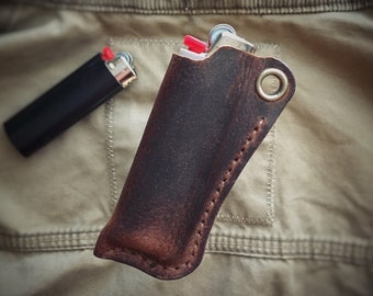 Leather Lighter Cover Case