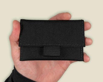 EDC Pouch | Minimalist Wallet | Hook and Loop Closure