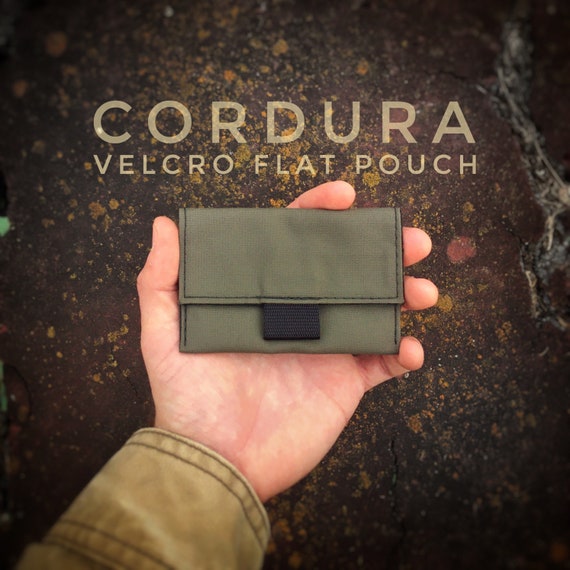 EDC Pouch Cordura Velcro Pouch Velcro Flat Pouch Velcro Flat Wallet for  Everyday Carry 