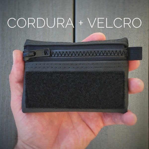 EDC pouch | Cordura + Velcro | Zipper Pouch for Everyday Carry