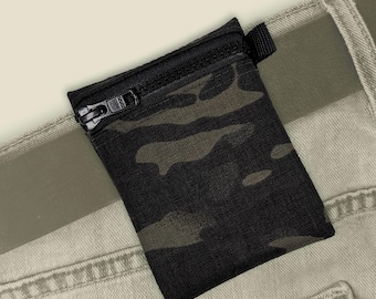 EDC Belt Pouch | MultiCam® Black Cordura® Zipper Pouch