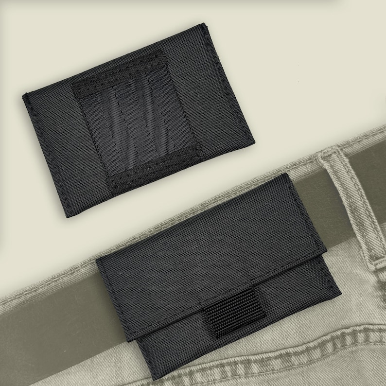 EDC Pouch | Minimalist Wallet | Belt Pouch | Hook and Loop Closure - Etsy