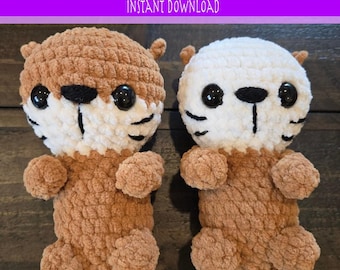 Patrón de crochet digital Bubbles and Squirt de Otter Buddies