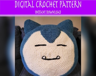 Patrón de crochet para cojín con cabeza de oso dormilón