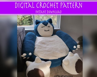 Jumbo Life Size Snorlax Crochet Pattern