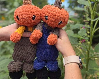 Muñeco de bebé de calabaza tejido a crochet