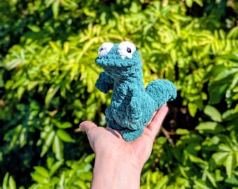 Meme Lizard Crochet Plushie (made to order)