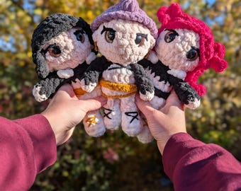 Moonveil charmer trio Crochet Plushies (Made to Order)