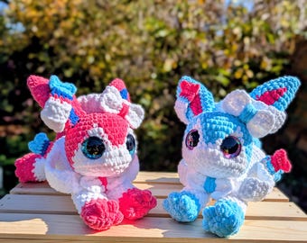 Peluche de ganchillo de Sakura, el zorro hada