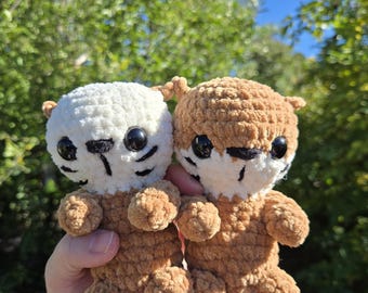 Amigos nutria de crochet - Peluches