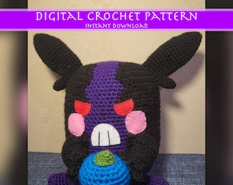 Patrón de ratón hambriento de ganchillo