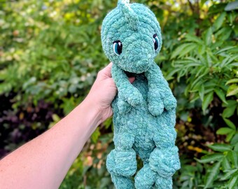 Chameleon crocheted snuggler (Made to Order)
