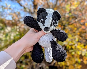 Peluche de ganchillo Badger Bub