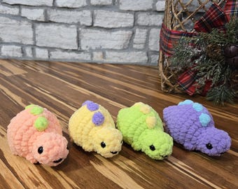 Small Chunky Stegosaurus Crochet Plushie