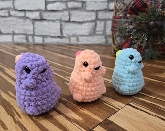 Small Chunky T-Rex Crochet Plushie