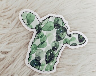 Cactus Cow Sticker