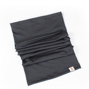 Merino Wool Neck Gaiter - Base Layer Weight - Navy Blue - Neck Scarf - Kids to Adults