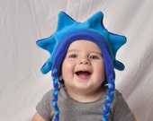 Custom Colours / Baby/Toddler Fleece Hat with Earflaps / Star