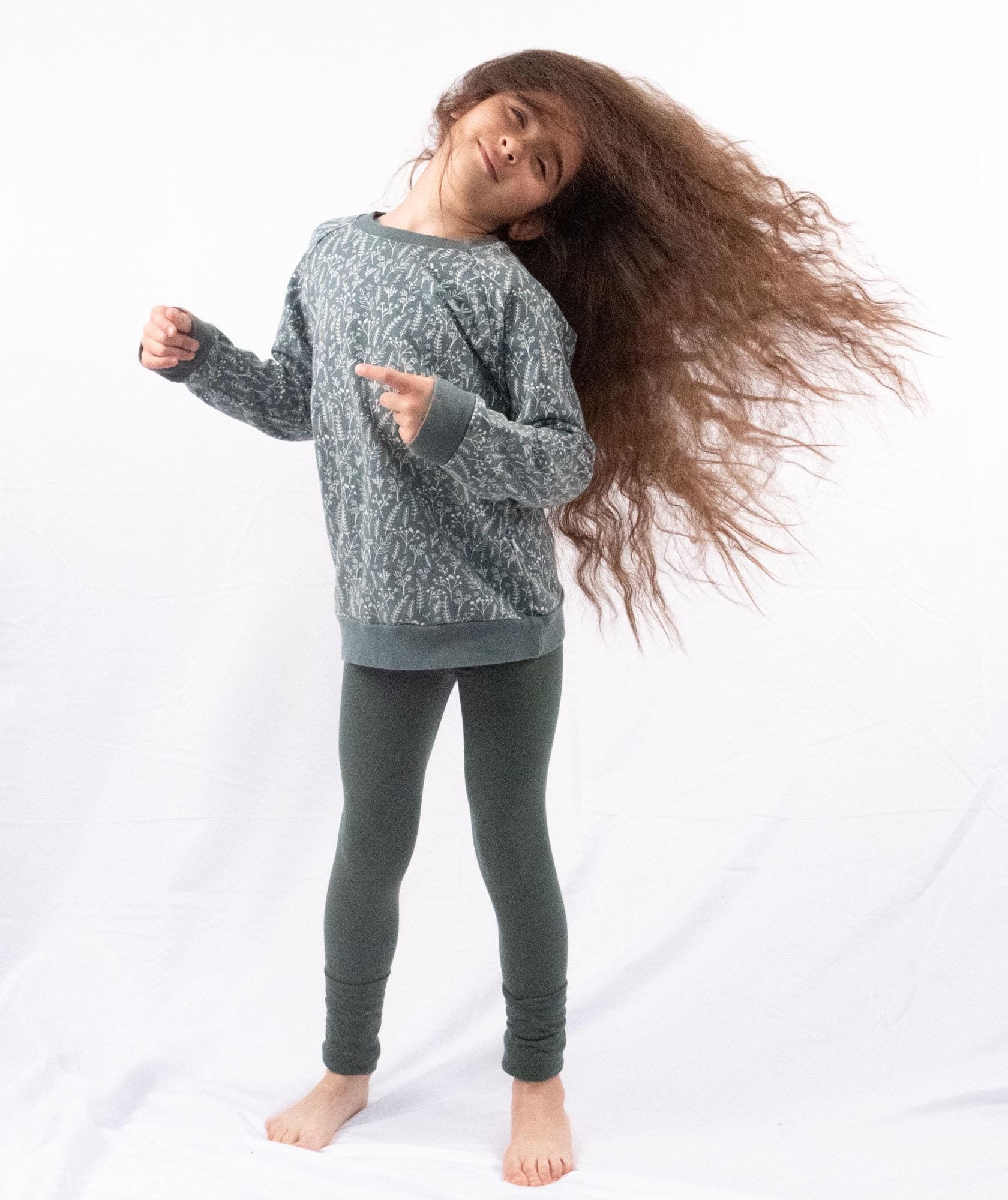 Organic Kids Crewneck Sweater - Pine Meadows - Organic Cotton - Kids