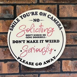 No Soliciting Door Sign, Do Not Disturb Sign, No Solicitation Sign, Don't knock sign, Do Not Disturb, don't ring doorbell, Funny Soliciting