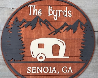 RV Sign, Camper Sign, Personalized RV Sign, Camper Sign, Campground Sign, RV Gift, Campsite Sign, Personalized Sign
