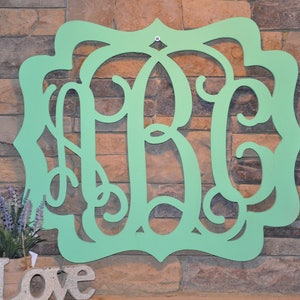 Decorazione da parete con monogramma - Monogramma per la cameretta dei bambini - Decorazione con monogramma - Monogramma in legno - Ricordo di nozze - Regalo di nozze -
