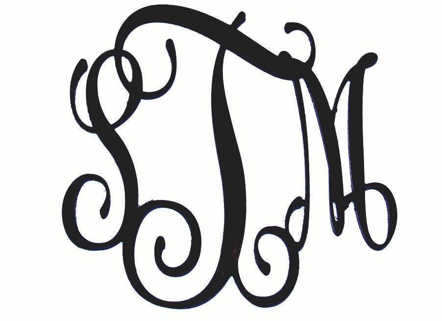 Monogram Wooden Sign Wedding Sign Nursery Sign | Etsy