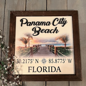 Beach Theme Latitude Longitude Sign, Coordinates Sign, Compass Rose , Personalized Gift, Beach Decor, Housewarming Gift, Nautical Decor