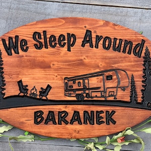 RV Sign, Camper Sign, Engraved Camper Sign, RV Gift, Campground Sign, Funny Sign
