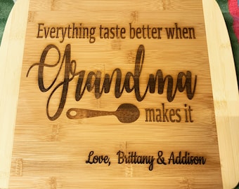 Mothers Day Gift - Personalized Mothers Day Gift  - Engraved Cutting Board - Personalized Cutting Board - Bamboo Cutting Board