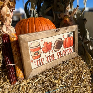 Herbst Zeichen, Es ist Herbst y’all, Herbst Saison, Football Zeichen, Kaffee Zeichen, Kürbis Zeichen, Tis the Season, Herbst Dekor Bild 4