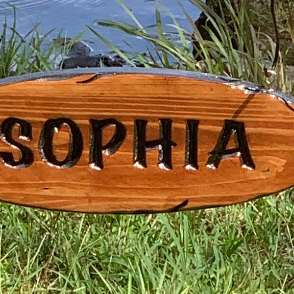 Hanging Oval To Hang under your Engraved Sign
