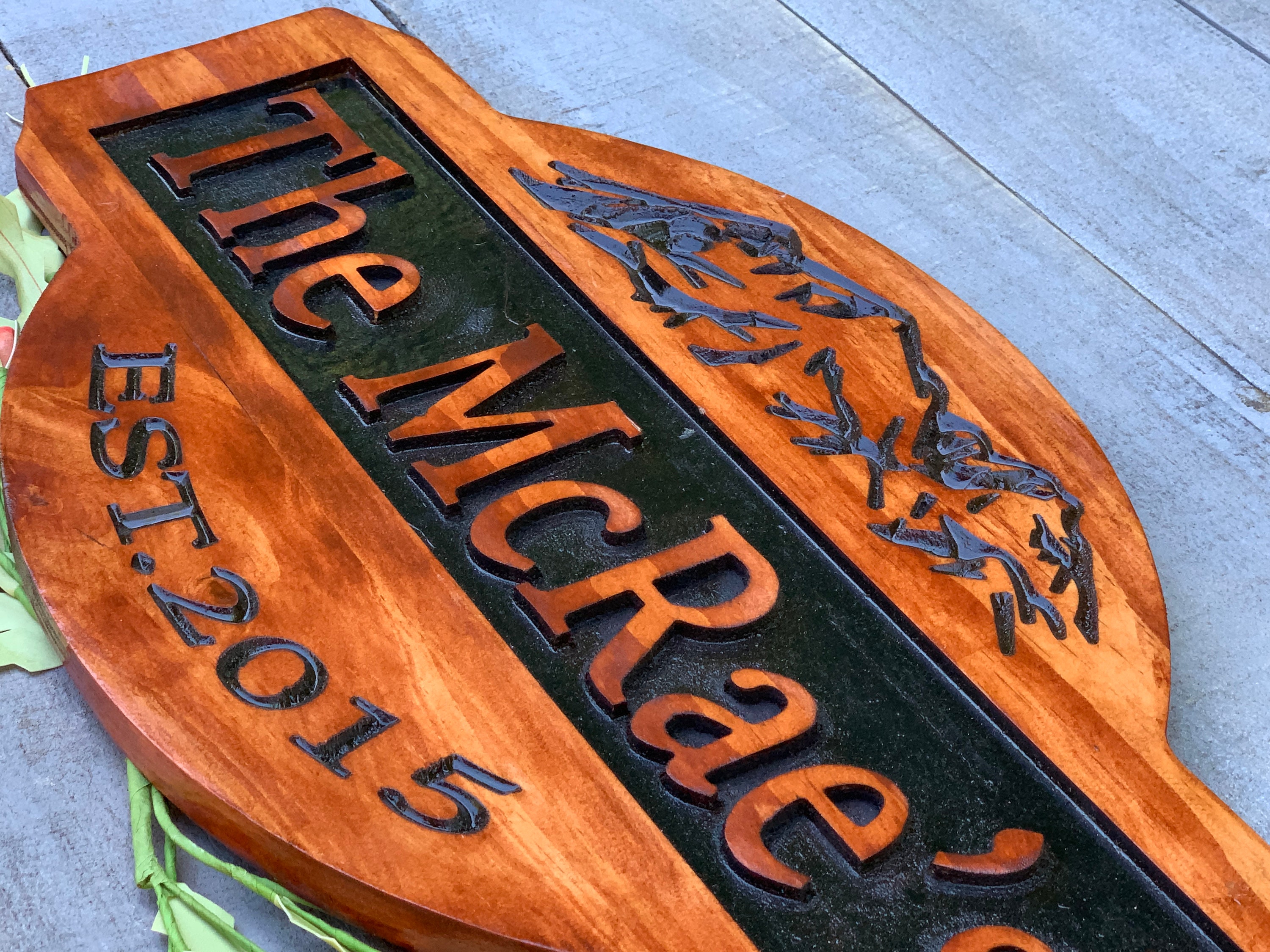 Engraved Family Sign Custom Engraved Signs Personalized Etsy