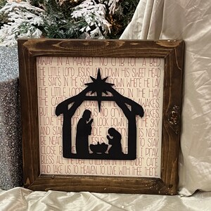 Nativity Sign | Manger Sign  | Christmas Sign Decor | Christmas Sign  | Farmhouse Sign | Holiday Decorations