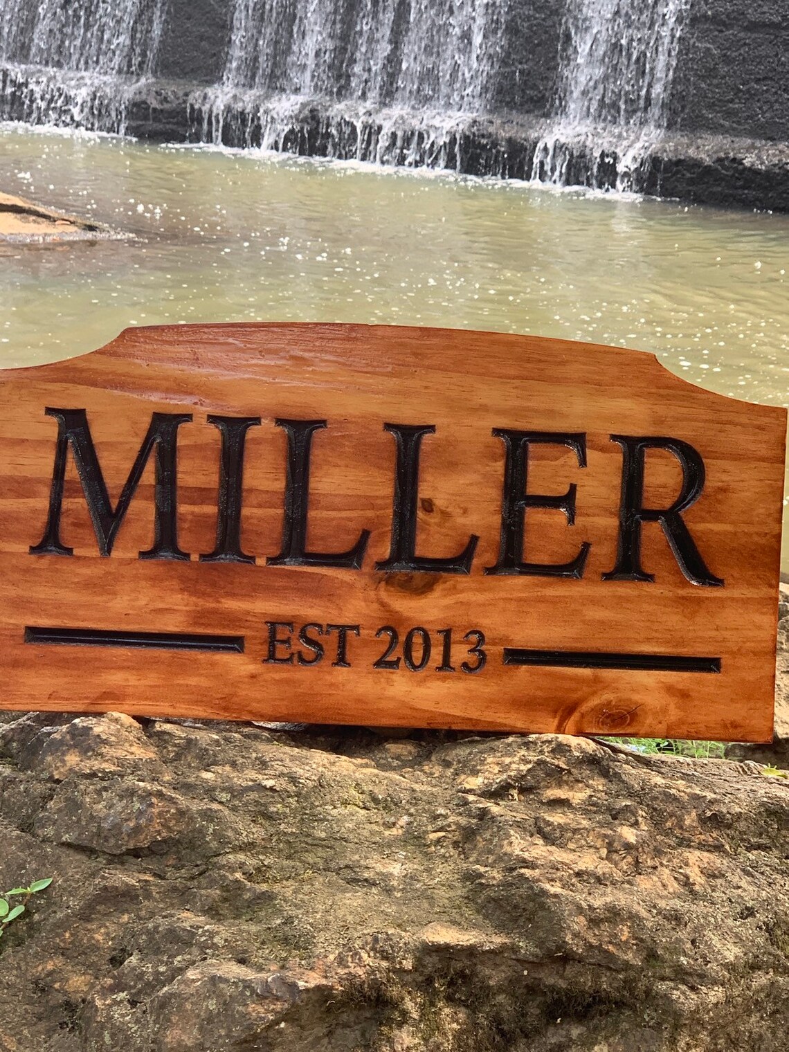Engraved Personalized sign/ personalized name sign/ Last Name Etsy