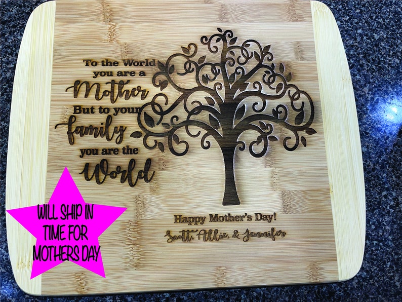 Personalized Mothers Day Gift | Mom Plaque With Names | | Mom Custom