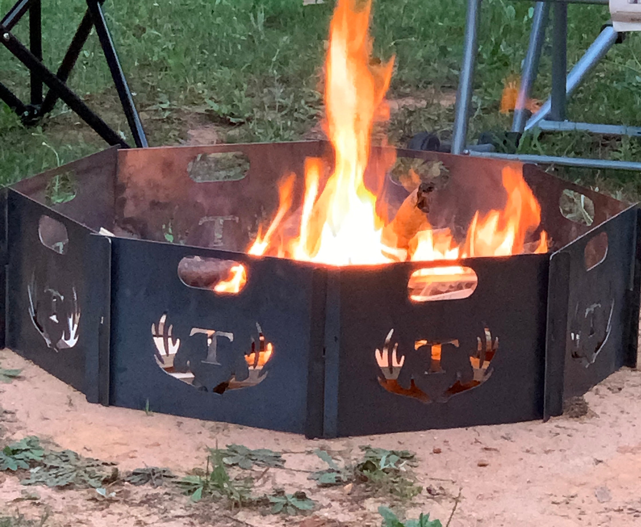 Personalized Fire Pit Camping Fire Pit Portable Fire Pit Etsy