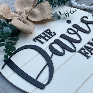 Last Name Sign, Front Door Sign, Family Name Sign, Established Sign, Personalized Wedding Gift, Name Sign, Last Name, Family Name Sign